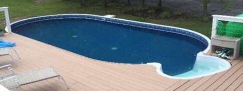 15' X 30' Ensemble Piscine Oval Rockwood avec Panneaux Galv.