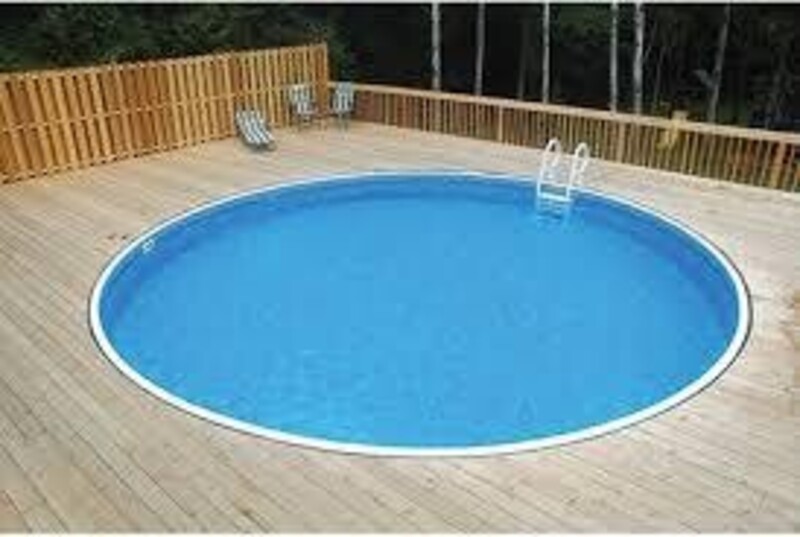 27ft Round Rockwood Pool with Nirvana FC 100000 BTU Heat Pump Image